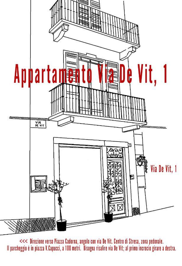 Appartamento Via De Vit Stresa Exteriör bild